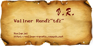 Vallner Renátó névjegykártya